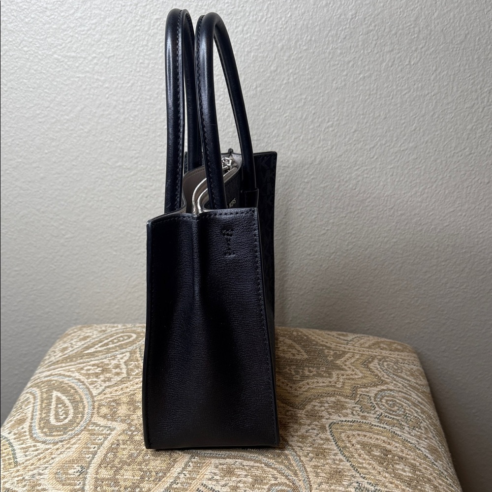 Michael Kors Dark Gray Signature Tote - Picture 5 of 16